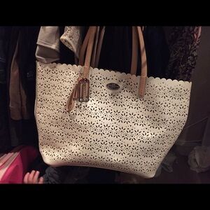 Coach perforated large Tote.